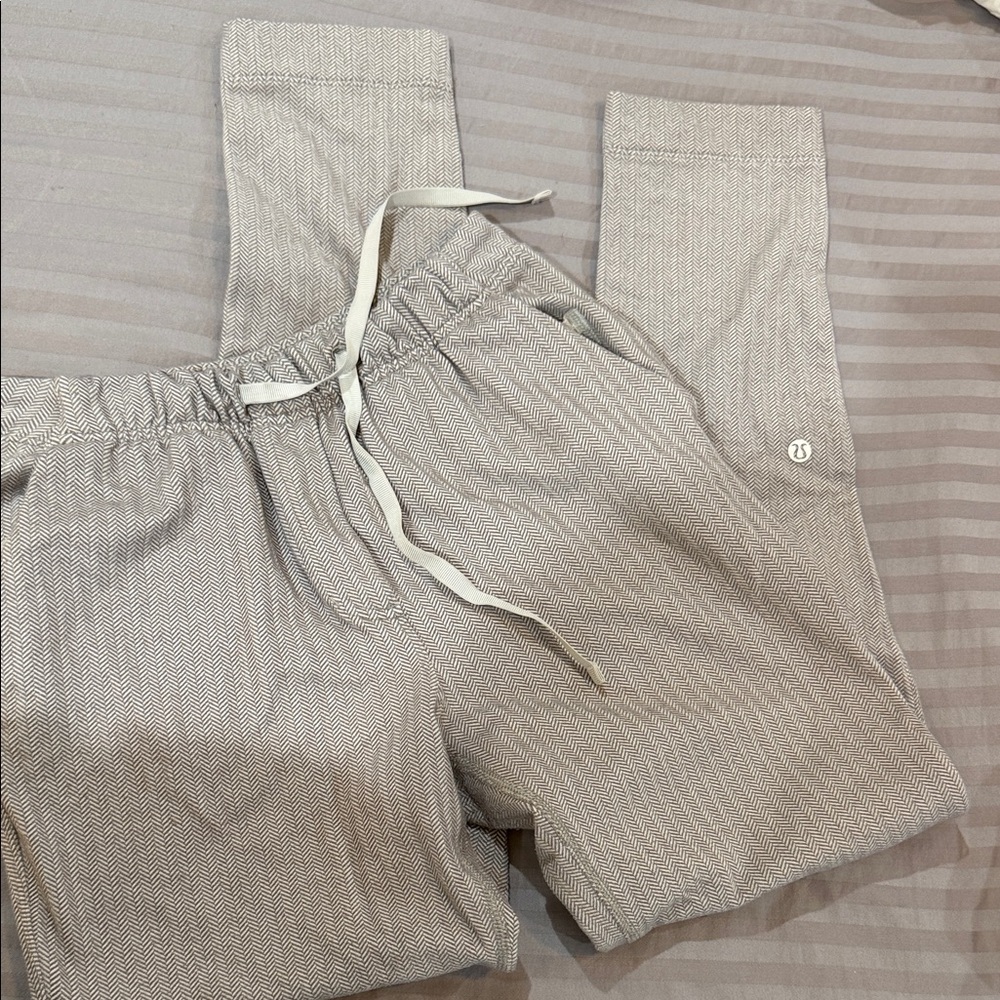 Lululemon Light Gray Jogger Drawstring Pants - image 1